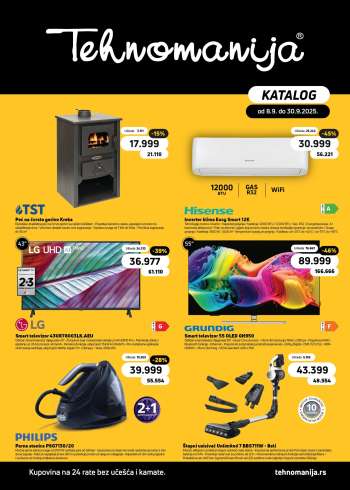 Tehnomanija katalog - 08.09.2025 - 30.09.2025.
