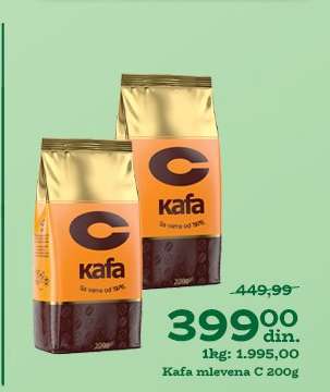 Kafa mlevena C 200g