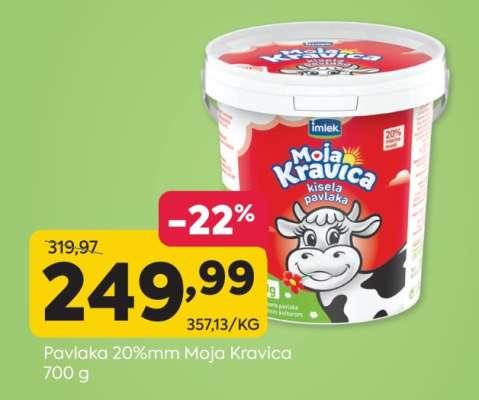 Pavlaka 20%mm Moja Kravica
