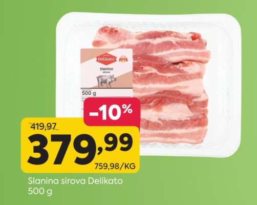 Slanina sirova Delikato