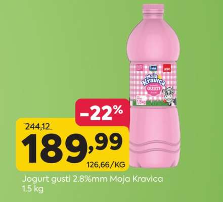 Jogurt gusti 2.8%mm Moja Kravica