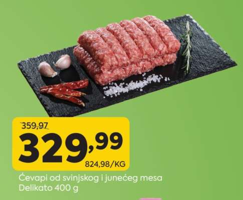 Ćevapi od svinjskog i junećeg mesa