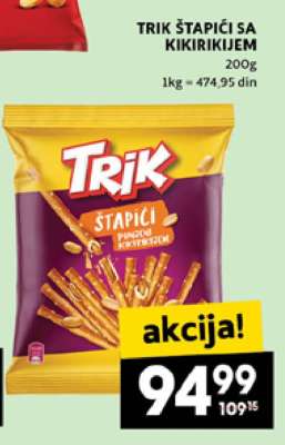 TRIK štapići sa kikirikijem