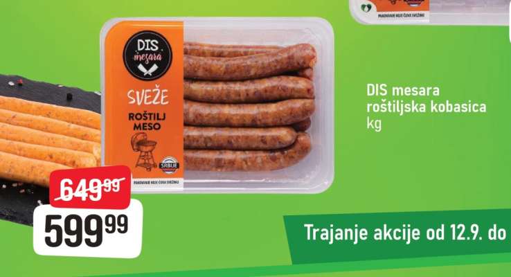 DIS mesara roštiljska kobasica kg