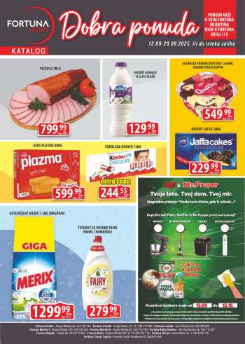 Fortuna Market katalog - 12.09.2025 - 29.09.2025.