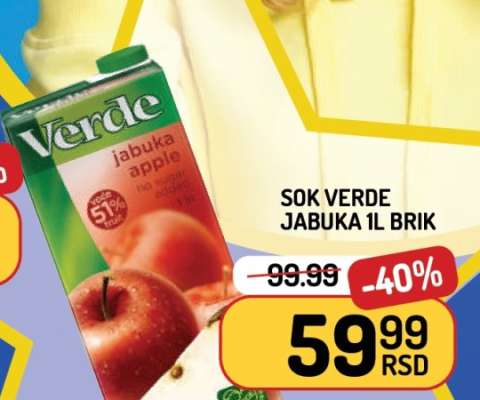 Sok Verde Jabuka 1L Brik