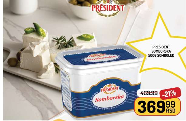 PRESIDENT SOMBORSKA 500g