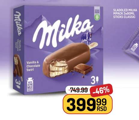 Milka Ice Cream Sticks Classic