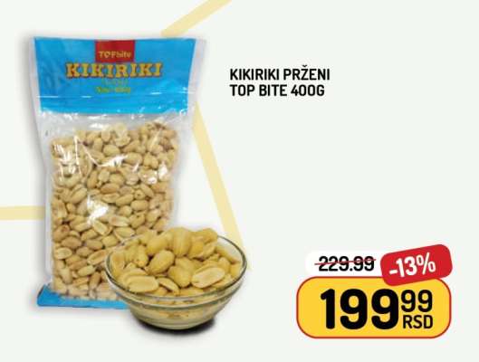 Kikiriki prženi Top Bite 400g