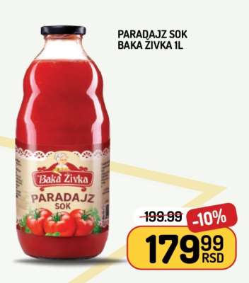 Paradajz sok Baka Zivka 1L