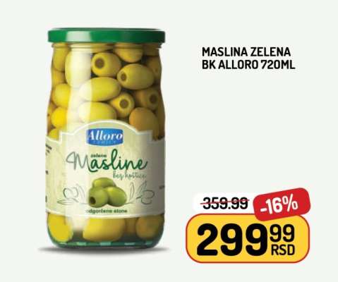MASLINA ZELENA BK ALLORO 720ml