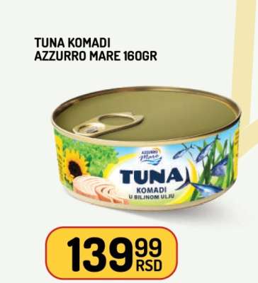 TUNA KOMADI AZZURRO MARE 160g