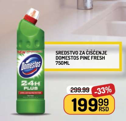 Sredstvo za čišćenje Domestos Pine Fresh, 750ml