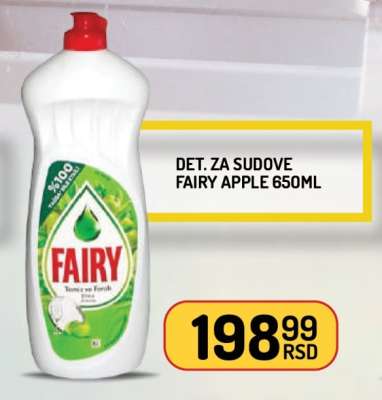 Detergent za sudove Fairy Apple 650ml