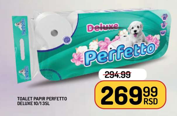 Toalet Papir Perfetto Deluxe 10/13SL