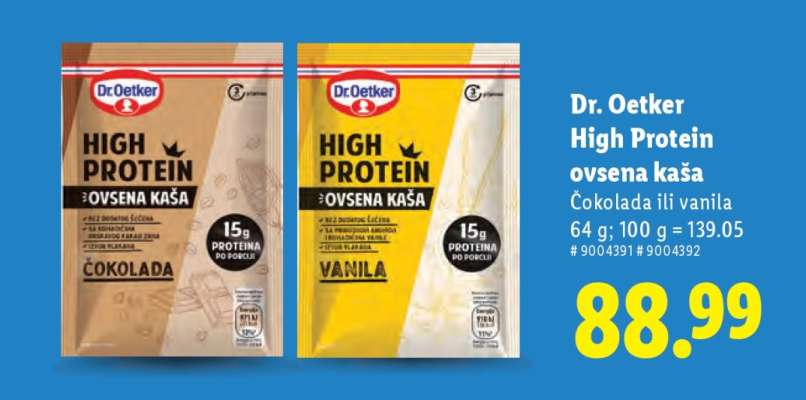 Dr. Oetker High Protein ovsena kaša