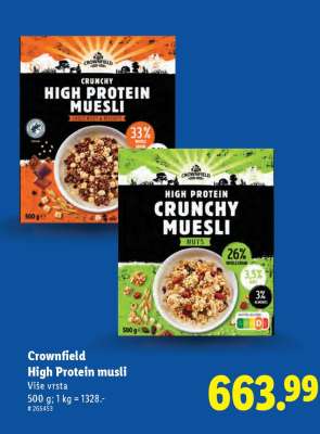 Crownfield High Protein musli