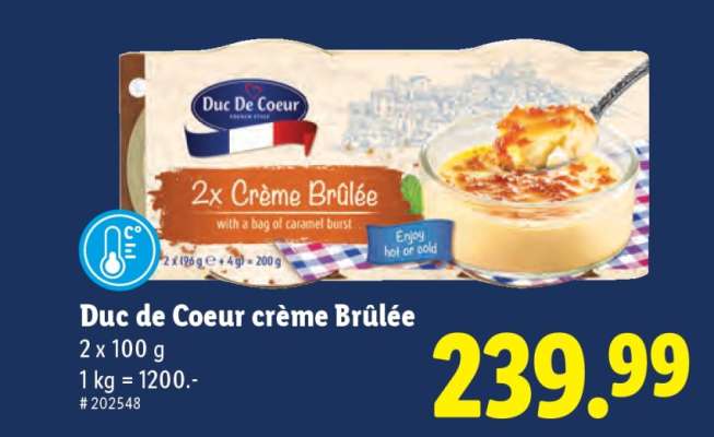 Duc de Coeur Crème Brûlée