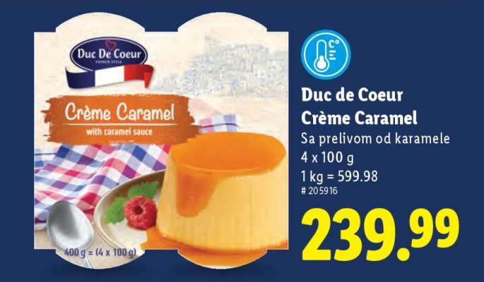 Duc de Coeur Crème Caramel