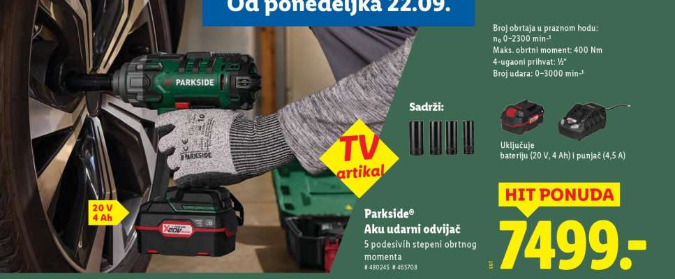 Parkside Aku udarni odvijač