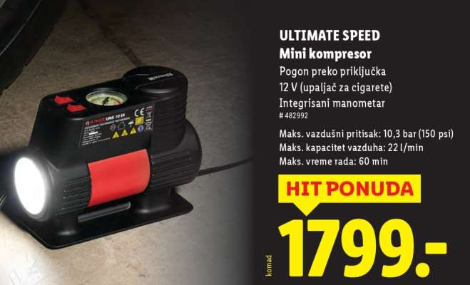 ULTIMATE SPEED Mini kompresor