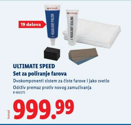 ULTIMATE SPEED Set za poliranje farova