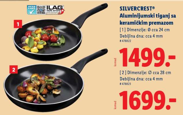 SILVERCREST Aluminijumski tiganj sa keramičkim premazom [1]
