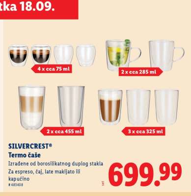 SILVERCREST® Termo čaše