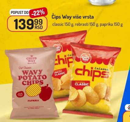 Čips Way više vrsta