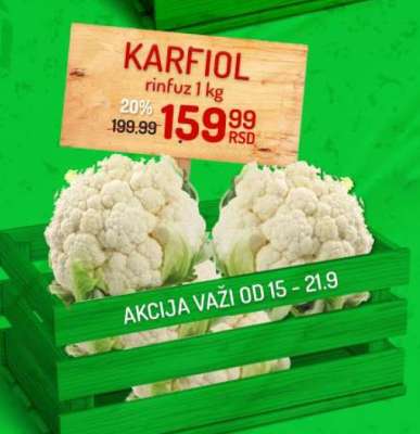 Karfiol rinfuza 1 kg