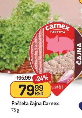 Pašteta čajna Carnex