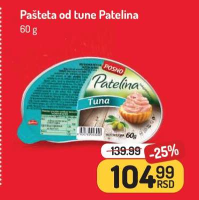 Pašteta od tune Patelina