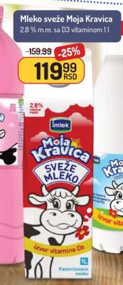 Mleko sveže Moja Kravica