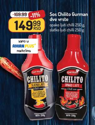 Sos Chilito Gurman dve vrste