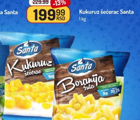 KUKURUZ ŠEĆERAC SANTA