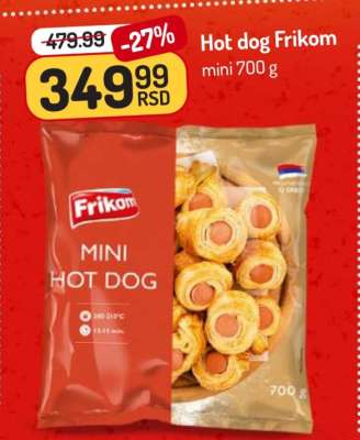 Hot dog Frikom mini 700 g