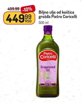 Biljno ulje od koštica grožđa Pietro Coricelli