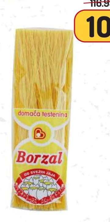 Borzal domača testenina