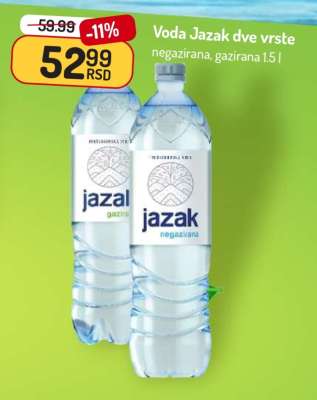 Voda Jazak dve vrste