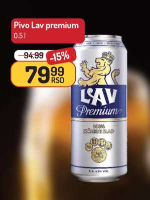 Pivo Lav premium 0.5 l
