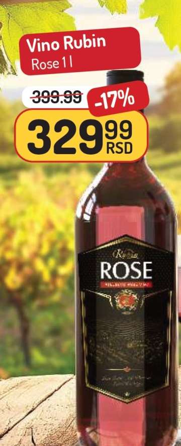 Vino Rubin Rose 1l