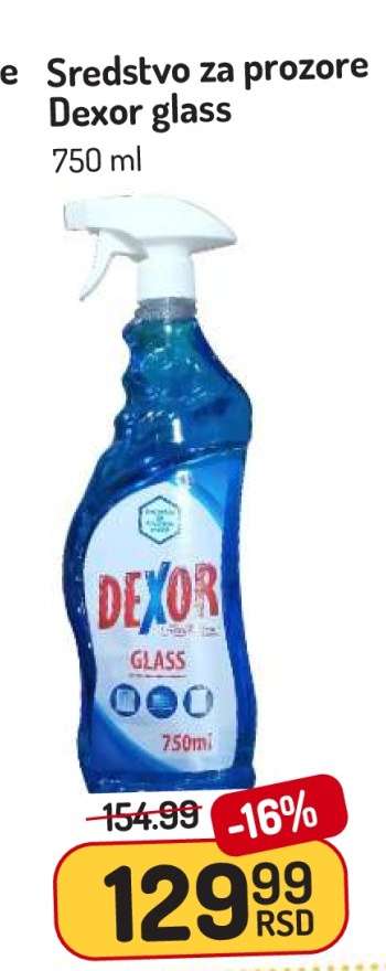 Sredstvo za prozore Dexor glass