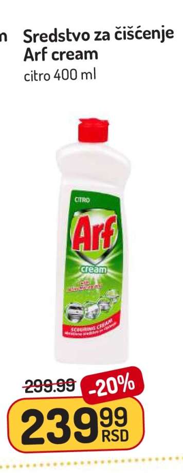 Sredstvo za čišćenje Arf cream