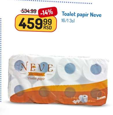 Toalet papir Neve