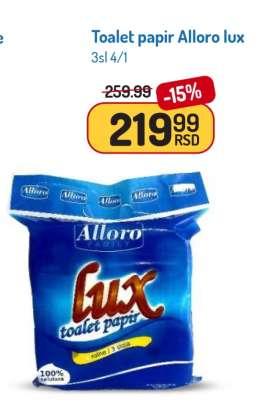 Toalet papir Alloro lux