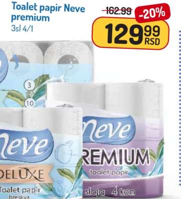 Toalet papir Neve premium