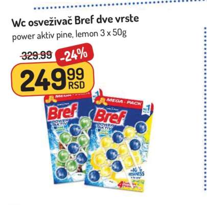 WC osveživač BREF dve vrste