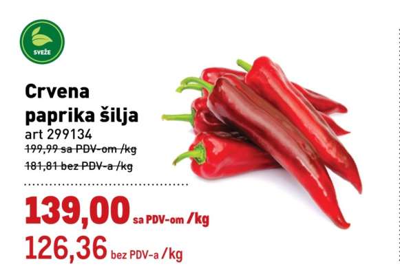 Crvena paprika šilja
