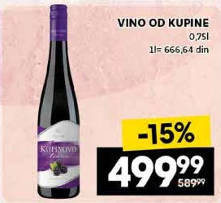 VINO OD KUPINE
