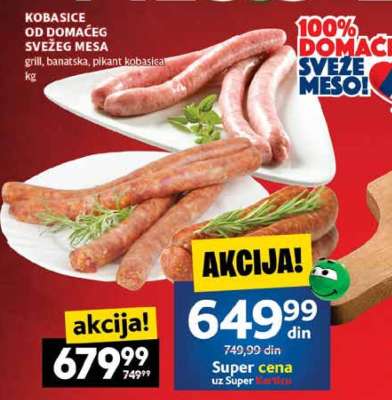 KOBASICE OD DOMAĆEG SVEŽEG MESA